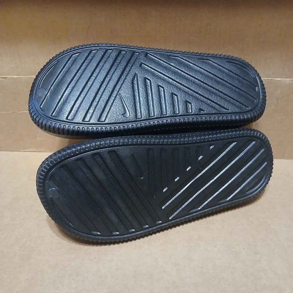 Nike Calm Mule Men's 9 Black Slip On Slides Sandal Shoes No Strap